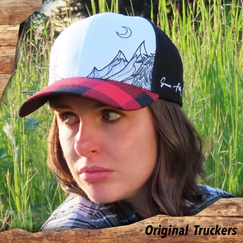 Vista 2 de Grace Folly Sombreros de camionero de playa para mujer, gorra de béisbol Snapback para verano