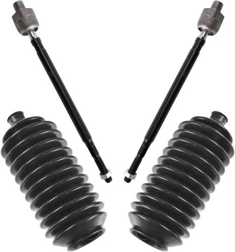 Vista 161 de TRQ Kit de dirección delantera con barra de acoplamiento de fuelle de piñón y cremallera compatible con Toyota Echo 2000-2005