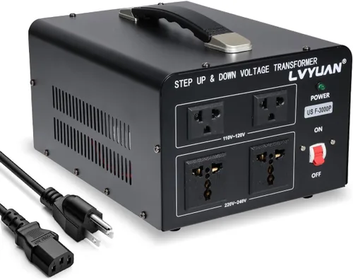 Vista 15 de LVYUAN Convertidor de transformador de voltaje de 500 vatios de aumento y bajada de 110-120 voltios a 220-240 voltios y de 220-240 voltios a 110-120