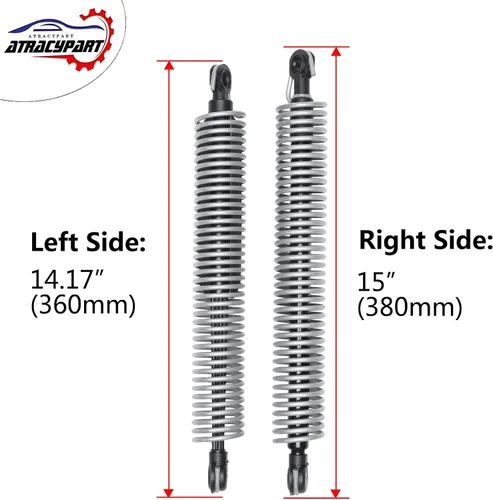 Vista 6 de Resorte de tensión de la tapa del maletero trasero, resorte de retorno del portón trasero Reemplazo para BMW 528i 535d 535i 550i M5 y serie 5