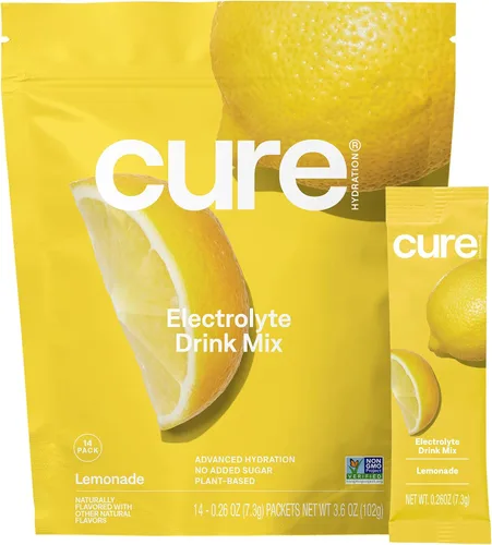 Vista 18 de Cure Hydration Mezcla de bebida con electrolitos a base de plantas Sin azúcar añadida Polvo de alivio de la deshidratación fabricado con agua