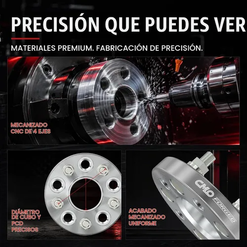 Vista 4 de Customadeonly Espaciadores de Llanta 5x120 para Camaro 2010-2024, Impala 2014-2020, Corvette C8 2020-2024, CTS 2008-2019, CT5 2020-2023