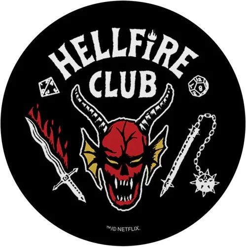Vista 3 de Stranger Things Adhesivo PopSockets con logotipo de Hellfire Club
