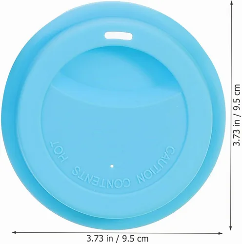 Vista 2 de 6 fundas de silicona para tazas, reutilizables, a prueba de polvo, para tazas y vasos, ajuste universal, material de silicona de grado alimenticio