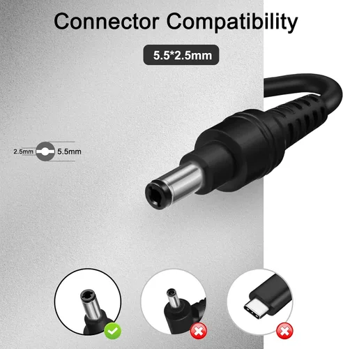 Vista 2 de Cargador de 120 W 6.32 A compatible con Intel Nuc 10 11 12 13 14 Pro Kit Mini PC LG 17U70N 15U70P FSP120-ABBN2 A15-120P1A ADP-120RH B ADP-120ZB B