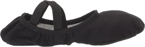 Vista 6 de Bloch Dance Performa - Zapatillas de ballet con suela dividida de lona elástica para mujer Negro