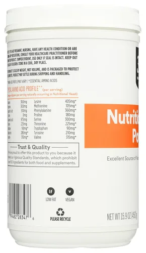 Vista 4 de 365 by Whole Foods Market, Levadura nutricional, 15.9 onzas