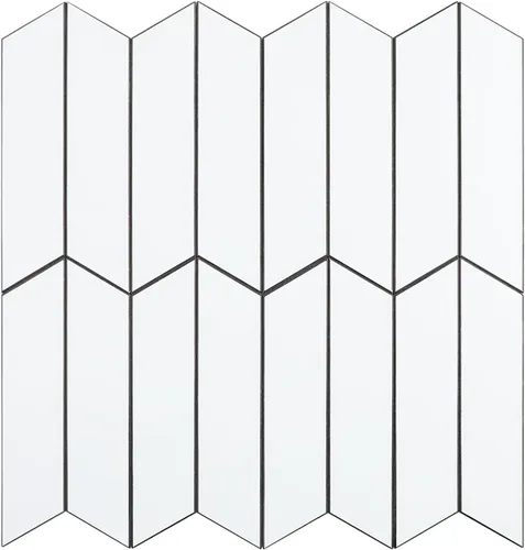 Vista 10 de HOMEART Arrow Tiles Azulejos Despegar y Pegar para Salpicadero de Cocina, Azulejos Autoadhesivos de Mármol Blanco Patrón Espiga para Salpicadero