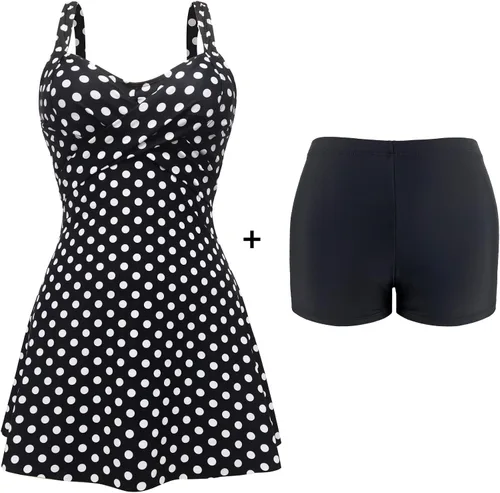 Vista 5 de SuperPrity trajes de baño de dos piezas para mujer, prenda superior con volantes, prenda inferior con cintura alta