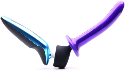 Vista 3 de Tantus Vibrador de cabeza convertible Rumble de juguetes sexuales y adultos, 100% ultra premium, acabado mate, ventosa, compatible con vibrador