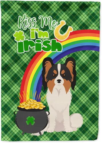 Vista 183 de Caroline's Treasures WDK4731GF - Bandera decorativa para jardín del día de San Patricio, color negro y tostado, Airedale Terrier, para jardín
