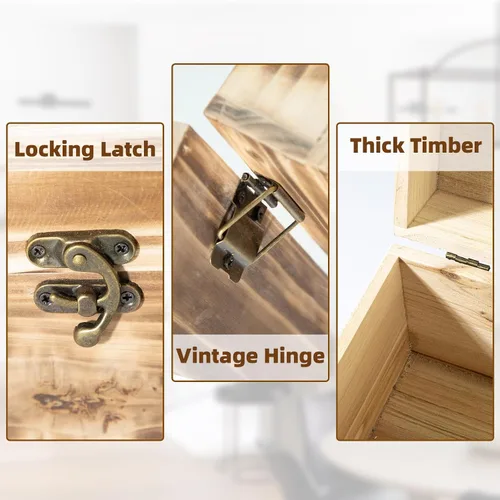 Vista 4 de 2 cajas de recuerdo de madera tallada con tapa con árbol de la vida, cajas de almacenamiento decorativas para decoración del hogar, caja