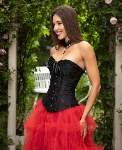 Vista 92 de SZIVYSHI Corsé para mujer, lencería moldeadora, body con cintura de encaje