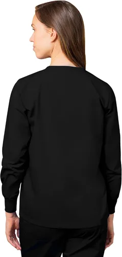 Vista 2 de Adar Universal Scrubs for Women - Round Neck Warm-Up Scrub Jacket