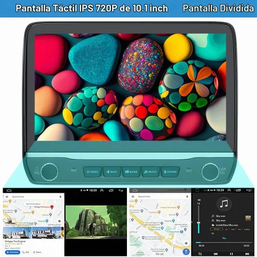 Vista 8 de Radio de coche estéreo para Ford F150 2009 2010 2011 2012 2013 2014 con Carplay inalámbrico Android Auto 10 pulgadas pantalla táctil navegación