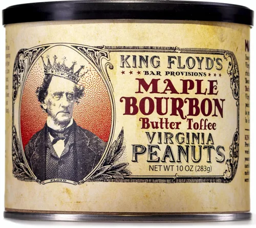 Vista 4 de King Floyd's Classic Margarita Virginia Peanuts: 10 oz, Maní salado con sabor a limón y lima, Tapa resellable, Coma bajo su propio riesgo, Una vez
