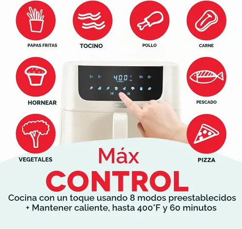 Vista 3 de Dash Freidora de aire Tasti-Crisp® 8QT Max Pro