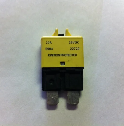 Vista 2 de Disyuntor de reinicio manual ATC/ATO de perfil bajo de 5 amperios de autobuses