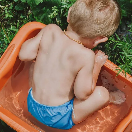 Vista 3 de IjnUhb Pañales de natación reutilizables para bebé, paquete de 2, pantalones lavables para niños de 0 a 3 años, clases de natación, regalos de ducha