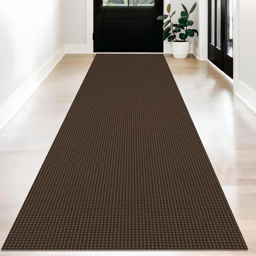 Vista 31 de KOZYFLY - Tapetes de pasillo, lavables, con respaldo de goma antideslizante, tapete de algodón para interiores, entrada, puerta trasera, habitación