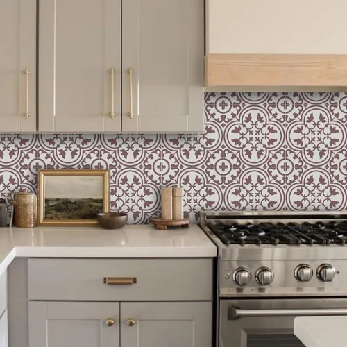 Vista 52 de Alwayspon Adhesivos de transferencia de azulejos de vinilo esmerilado para despegar y pegar, calcomanías autoadhesivas para azulejos de pared