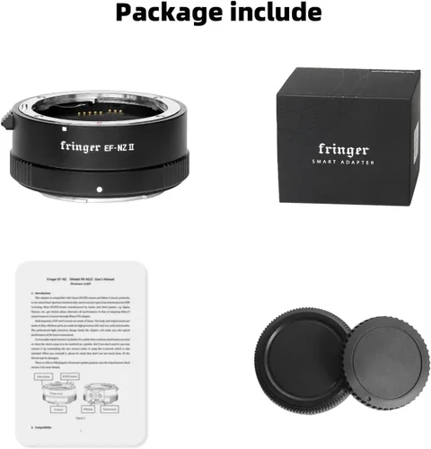 Vista 3 de Fringer Adaptador de lente EF NZ II Anillo adaptador de enfoque automático para lente Canon EF a Nikon Z Mount Z6 Z7 Z50 adaptador de cámara