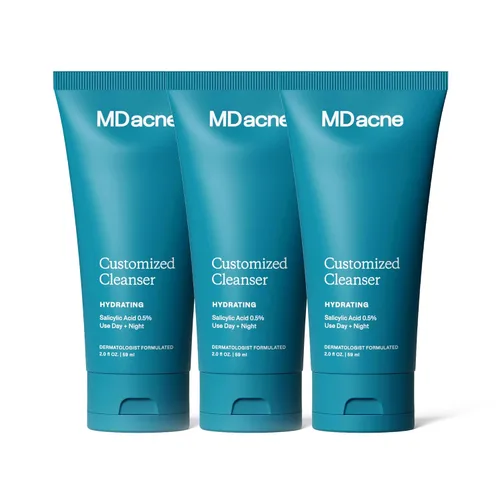 Vista 7 de MDacne Limpiador facial hidratante con ácido salicílico 0.5% - Tratamiento para el acné con ingredientes a base de plantas para eliminar la suciedad