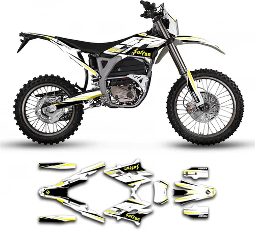 Vista 16 de SRSB21N003-KOR - Kit de calcomanías personalizadas para Surron Sur-Ron Storm Bee, negro y amarillo