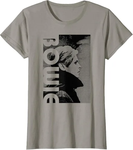 Vista 12 de David Bowie - Camiseta de perfil bajo, Gris Gris Oscuro