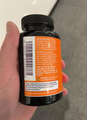 Vista 5 de Suplemento de curcumina de cúrcuma – 1800 mg de cúrcuma orgánica por porción – 95% de curcuminoides y extracto de pimienta negra BioPerine para una