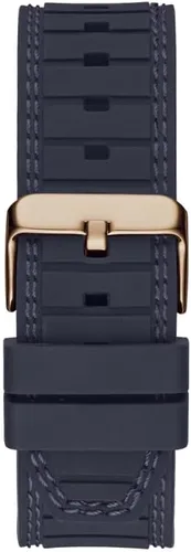 Vista 3 de GUESS US Mens Navy Silicone Multifunction Watch