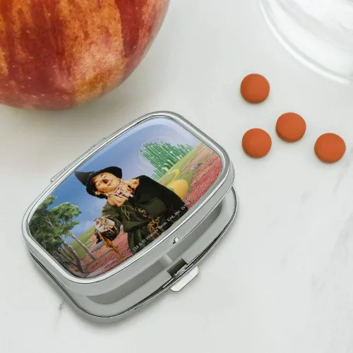 Vista 2 de Caja de regalo rectangular con personaje de espantapájaros Mago de Oz