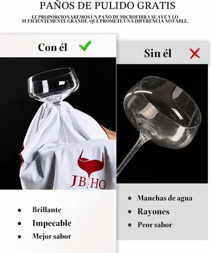 Vista 5 de JBHO Copas de Martini, juego de 4 copas de cupé de cristal, 10 Oz, copas de cóctel grandes y elegantes, copas de champán sopladas a mano