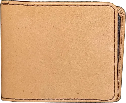 Vista 2 de HOOEY Cartera de cuero biplegable para hombre, Herramientas manuales- Marfil, Bifold