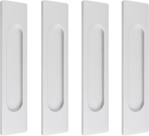 Vista 24 de MOROBOR Tiradores de puerta corredera ovalados autoadhesivos de 7.087 in, 2 manijas de aleación de aluminio sin perforaciones para puertas Bronce