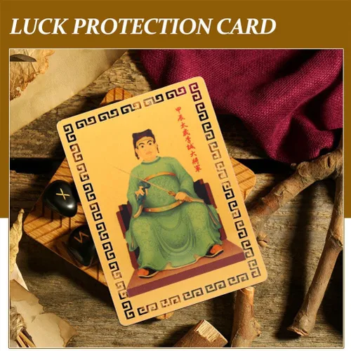 Vista 8 de BESTOYARD 2 tarjetas de amuleto chino Fengshui Tai Sui Golden 2024 Símbolo Fengshui Talismanes Tarjeta para Año Lunar Chino del Dragón Bendiciones