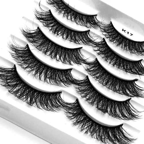 Vista 8 de Pestañas postizas de visón 3D, pestañas postizas naturales y finas, 0.59 pulgadas, pestañas largas y esponjosas, herramientas de maquillaje de ojos