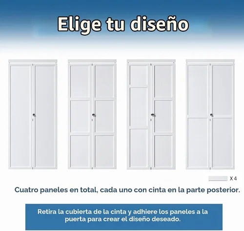 Vista 5 de Puertas plegables para despensa/armario, puerta de núcleo sólido de 24 x 80 pulgadas con perilla y kit de herramientas, puerta plegable