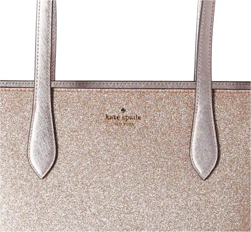 Vista 2 de Kate Spade Glimmer - Bolso de hombro con cremallera superior grande con purpurina