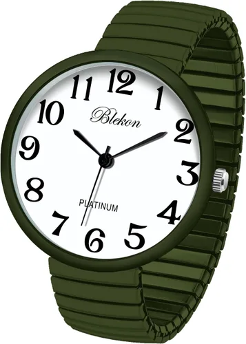 Vista 12 de Collections Nuevo Reloj de Moda con Correa Elástica de Tamaño Super Grande, Movimiento Japonés PC21J Aguamarina