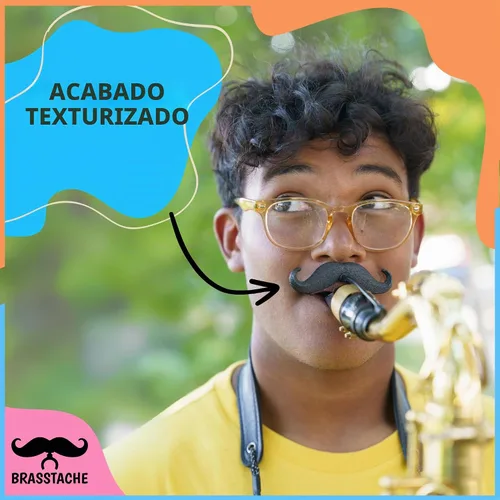 Vista 4 de Sax-stache - Bigote con clip para saxofón (Alto)