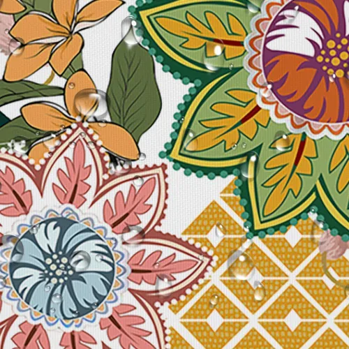 Vista 5 de Torich Cortina de ducha bohemia floral para baño, abstracta de mediados de siglo, decoración bohemia, cortinas de baño, flores botánicas, hojas