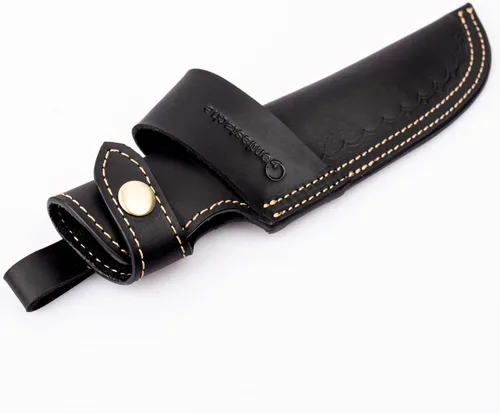 Vista 8 de Funda Horizontal para Cuchillo de Cinturón Gentlestache, Funda de Extraccion Compacta EDC en Negro