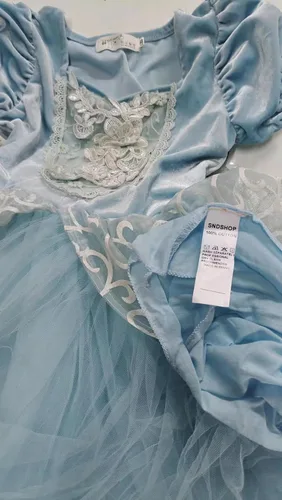 Vista 6 de SNDSHOP Disfraz de princesa Cenicienta para niñas pequeñas, Halloween 2-11T