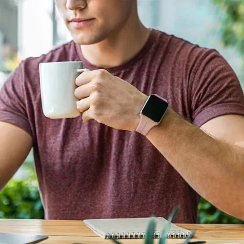 Vista 6 de Correa magnética para Apple Watch Ultra/2 de 1.929 in, 1.772 in, 1.732 in, 1.811 in, 1.654 in, 1.614 in, 1.575 in, correa de silicona deportiva