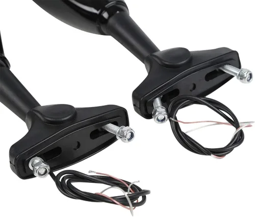 Vista 4 de TCMT Espejos LED integrados para Honda VFR800 Interceptor 03-07 Kawasaki Ninja ZX-10R 2004-2011 KTM RR312 08-09 Suzuki GSXR1000 09-11 Yamaha YZF-R6