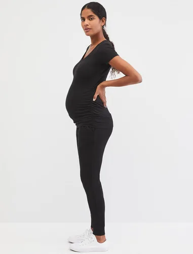 Vista 3 de Maternity Soft and Stretchy Short Sleeve Tee Shirt Pregnancy Top - 1, 2 & 3 Pack