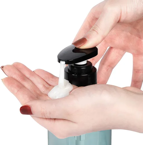 Vista 3 de Segbeauty Dispensadores de champú y acondicionador, botellas de bomba recargables de 10 onzas para ducha, 10.1 fl oz, dispensador de champú para Azul