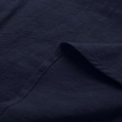 Vista 4 de Camisa de guayabera cubana para hombre, casual, con botones, de manga larga, para playa, hawaiana, para verano, para playa, yoga
