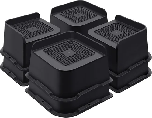 Vista 21 de ANNKUT Elevadores de cama de 1 pulgada resistentes, elevadores de muebles para cama, escritorio, mesa, sofá, sofá, elevadores de cama de gran